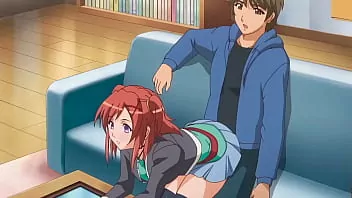 Hermanastra se sienta encima de su Hermanastro - Hentai