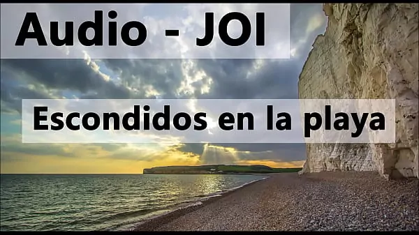 Audio JOI en español, escondidos en la playa. Estilo rol.
